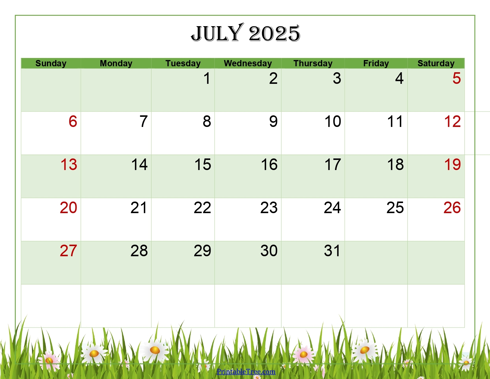 July 2025 Content Calendar