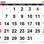 July 2025 Calendar Templates For PDF Excel And Word