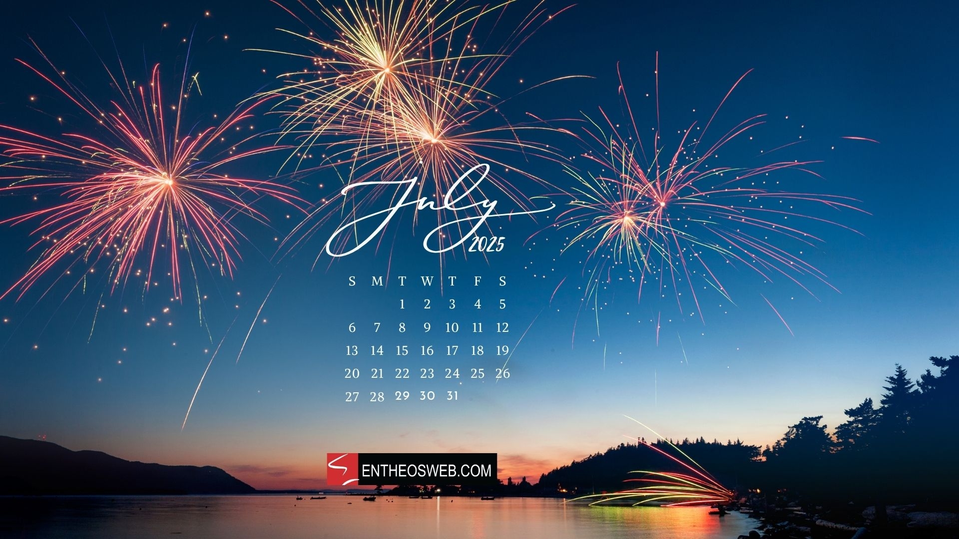 July 2025 Desktop Wallpaper Calendar