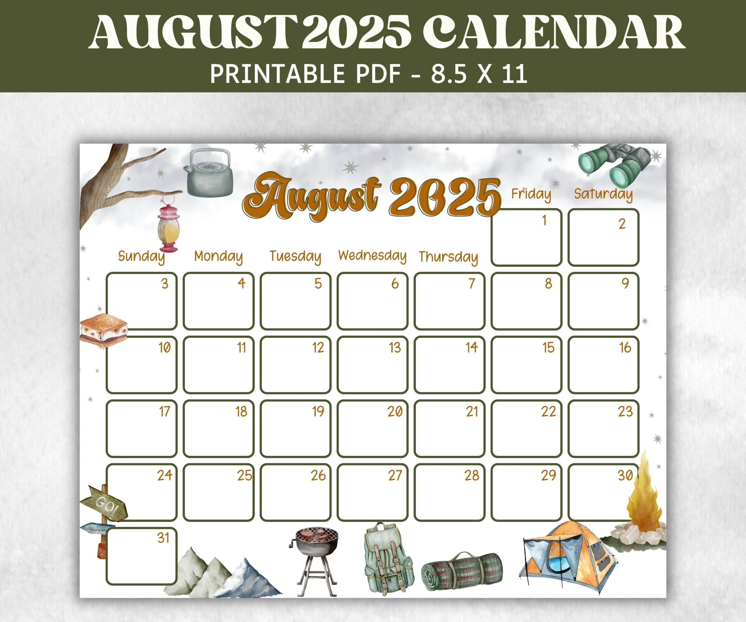 Calendar August 2025 Pdf