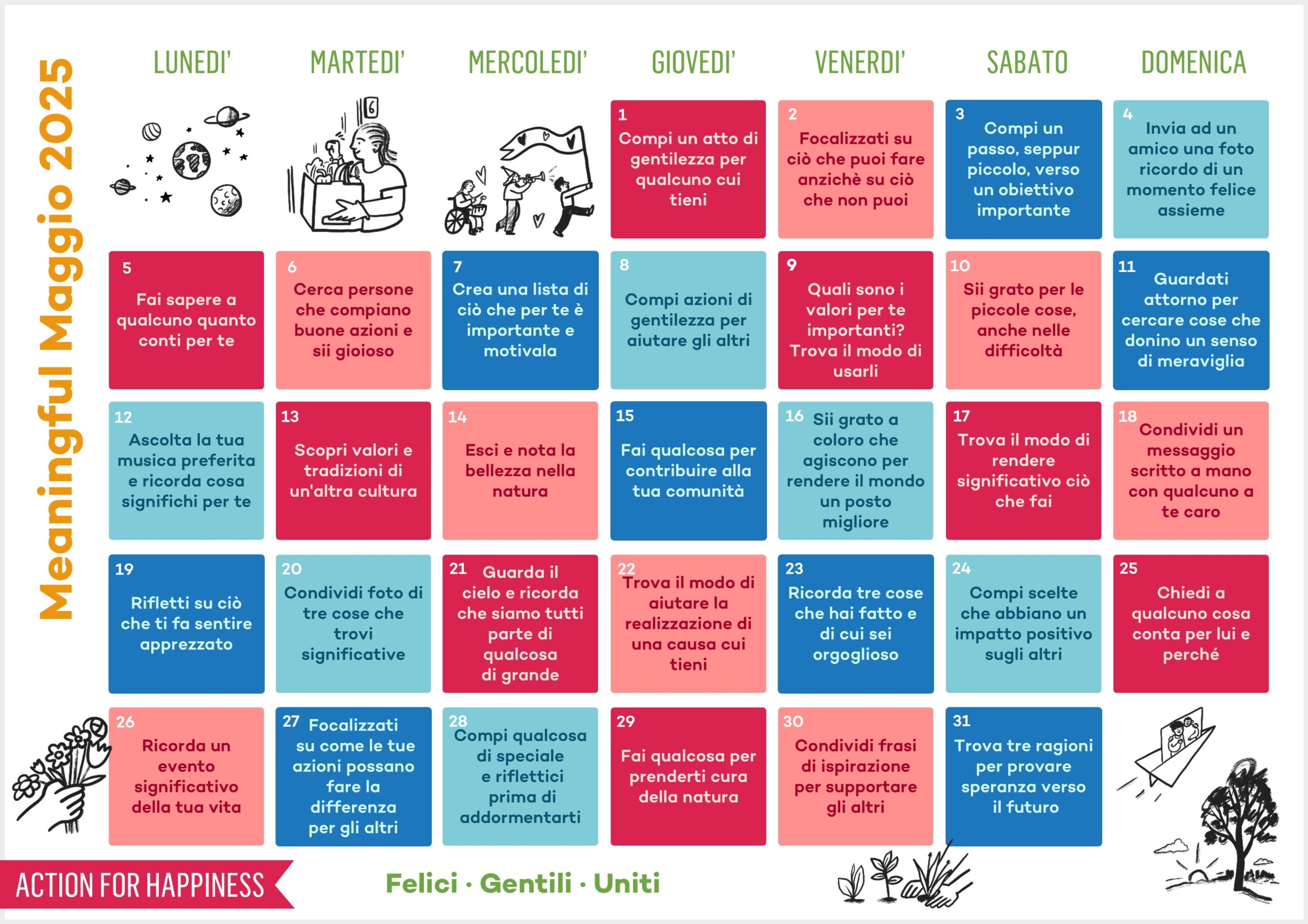 Meaningful May Action For Happiness