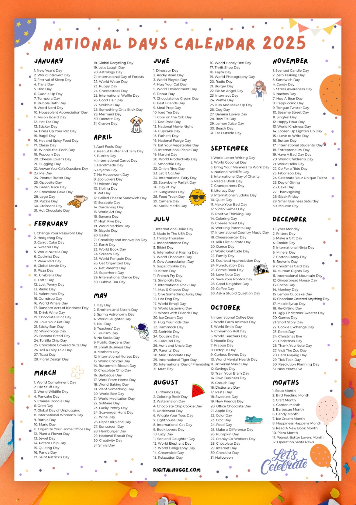 National Days Calendar October 2025