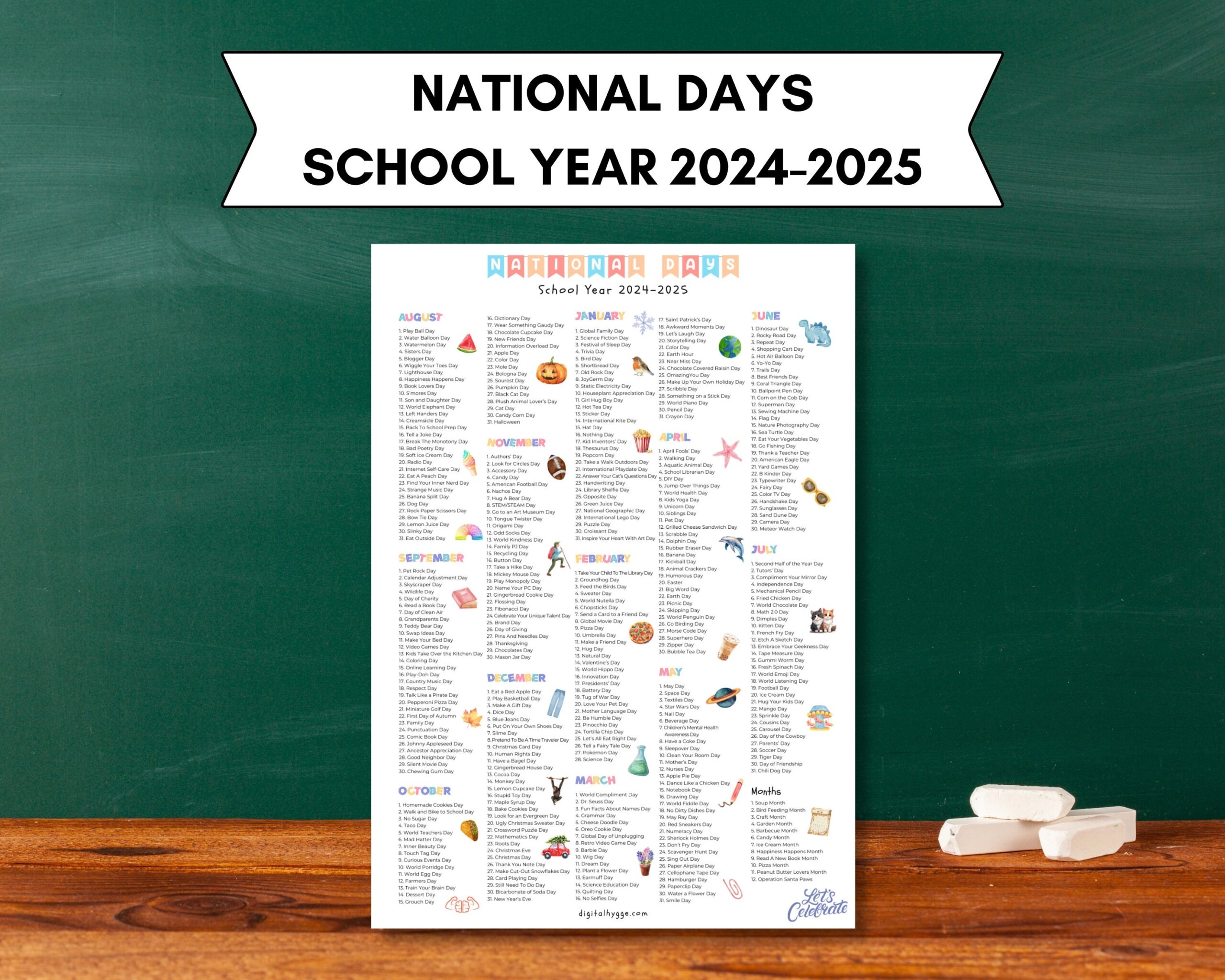National Calendar August 2025