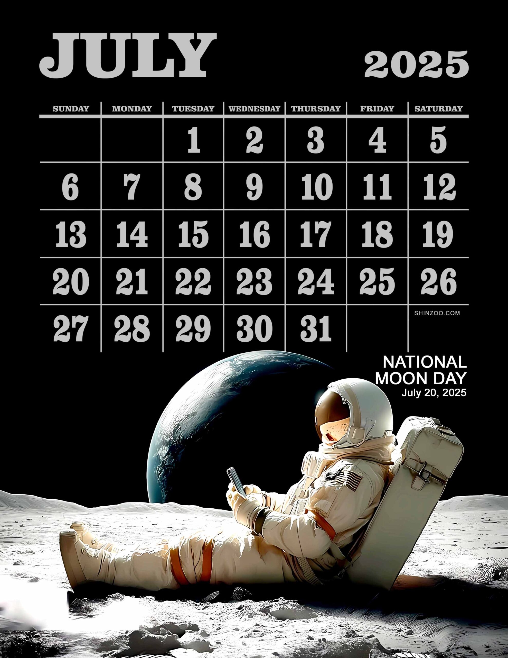 July 2025 National Calendar
