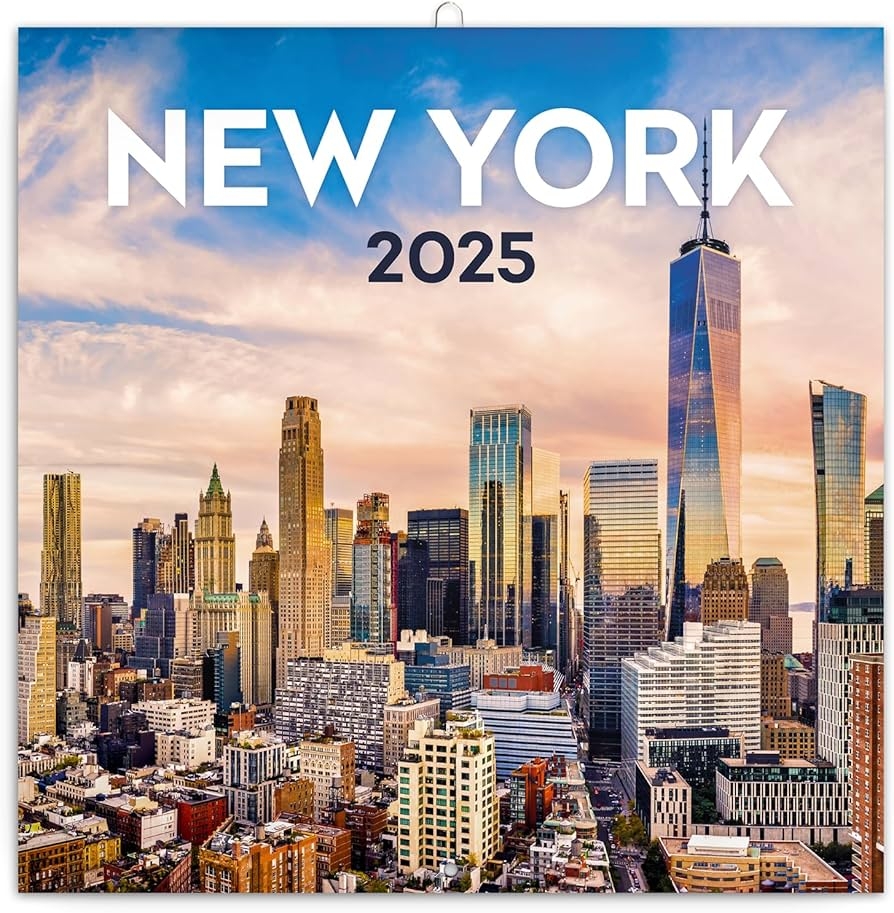 NOTIQUE Wall Calendar 2025 New York Calendar Brochure Calendar With Monthly Calendar Brochure Calendar Calendar 30 X 30 Cm 30 X 60 Open Amazon co uk Stationery U0026 Office Supplies