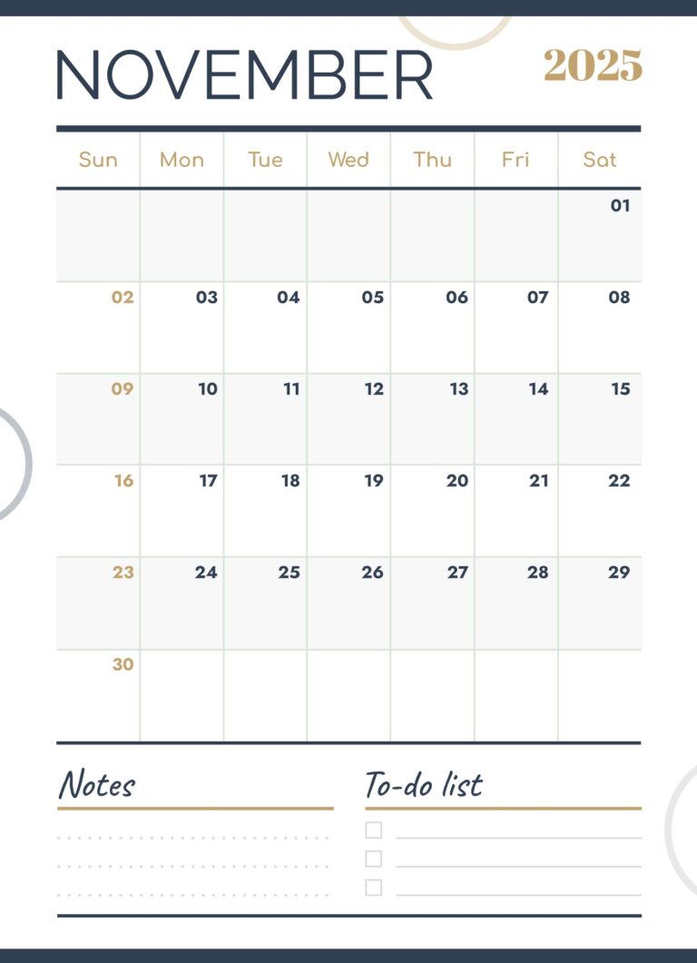 November 2025 Calendar Free Google Docs Template Gdoc io