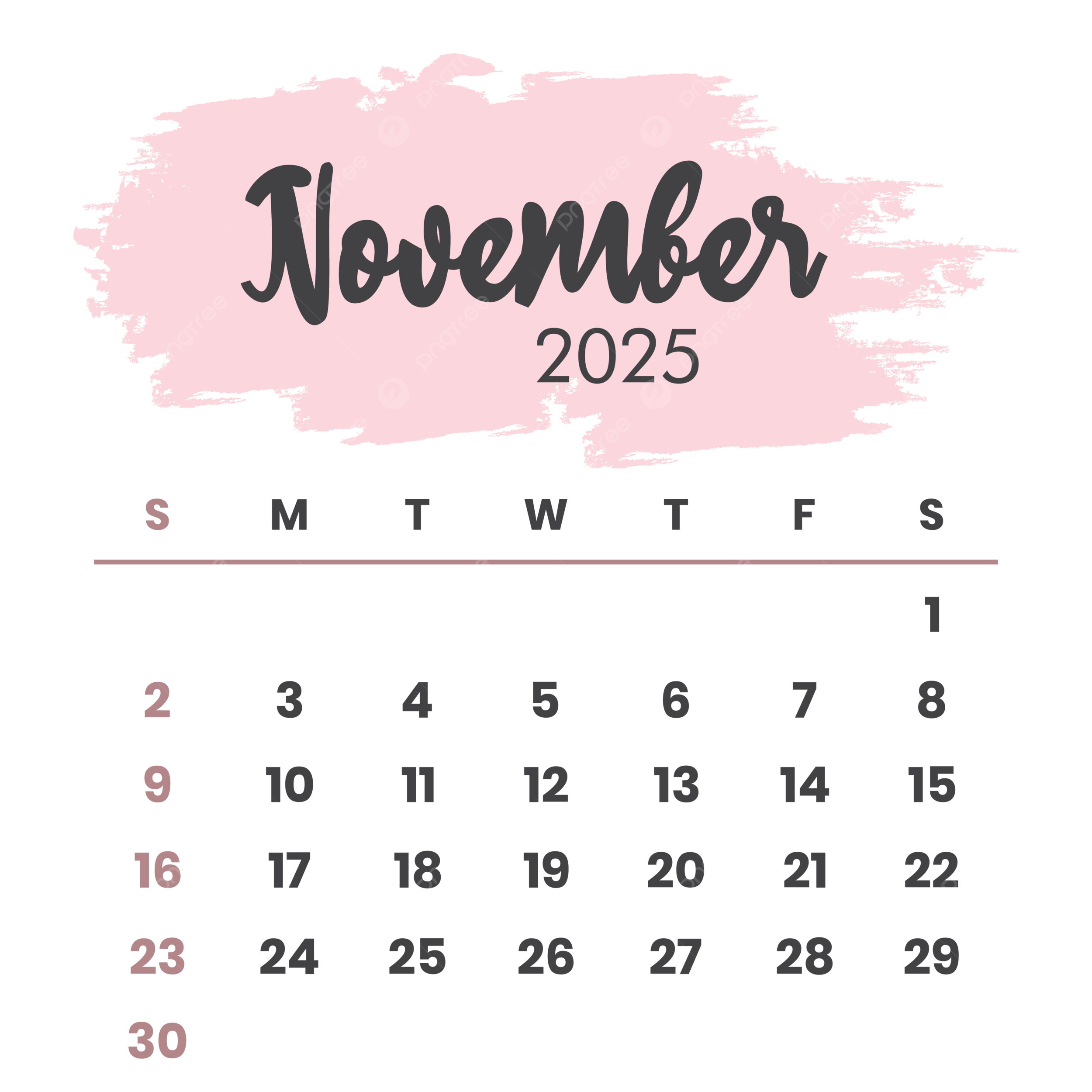 November 2025 Calendar Layout Printable Overlay Organize Task Or 