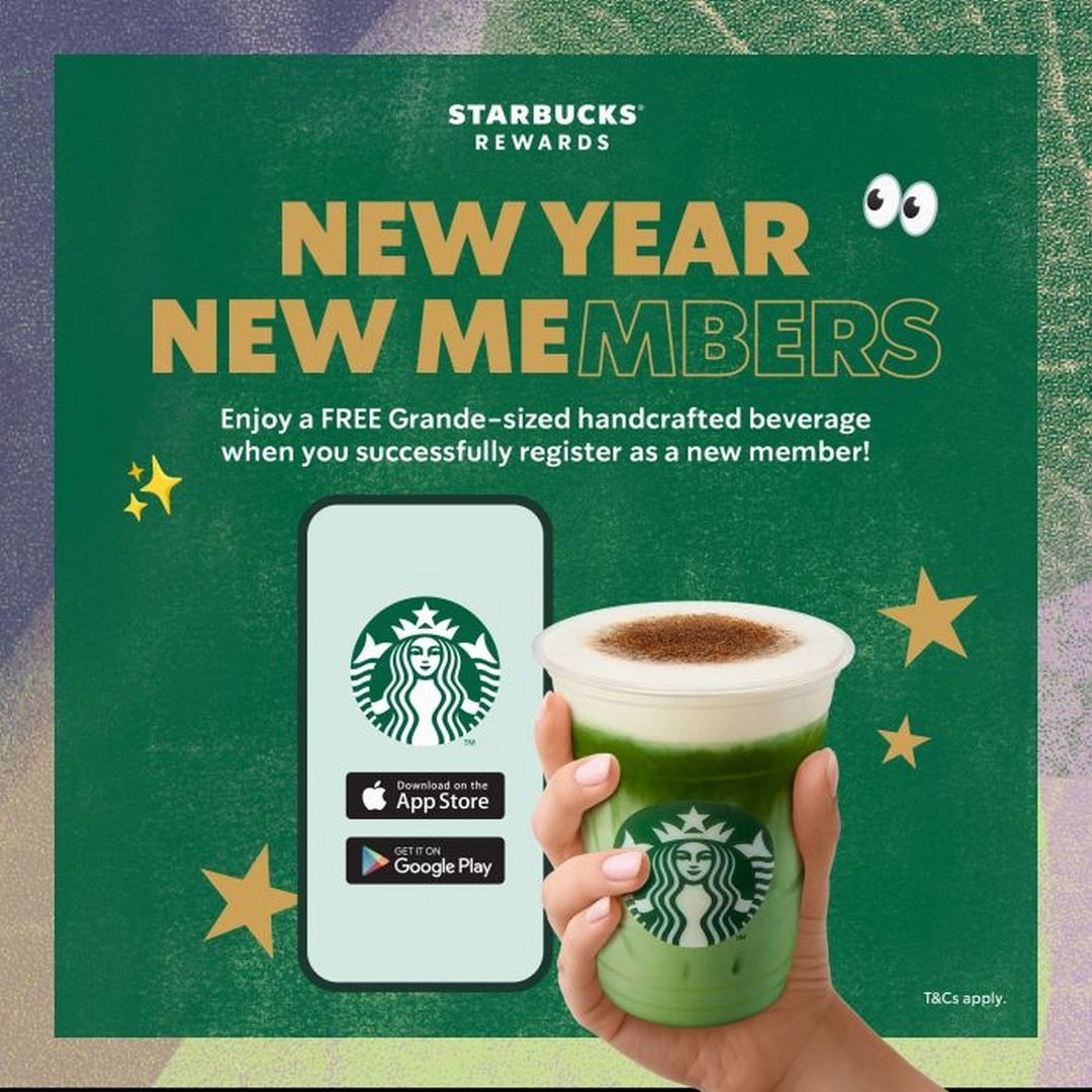 Now Till 19 January 2025 Starbucks Malaysia Free Grande Beverage Promotion For New Members EverydayOnSales