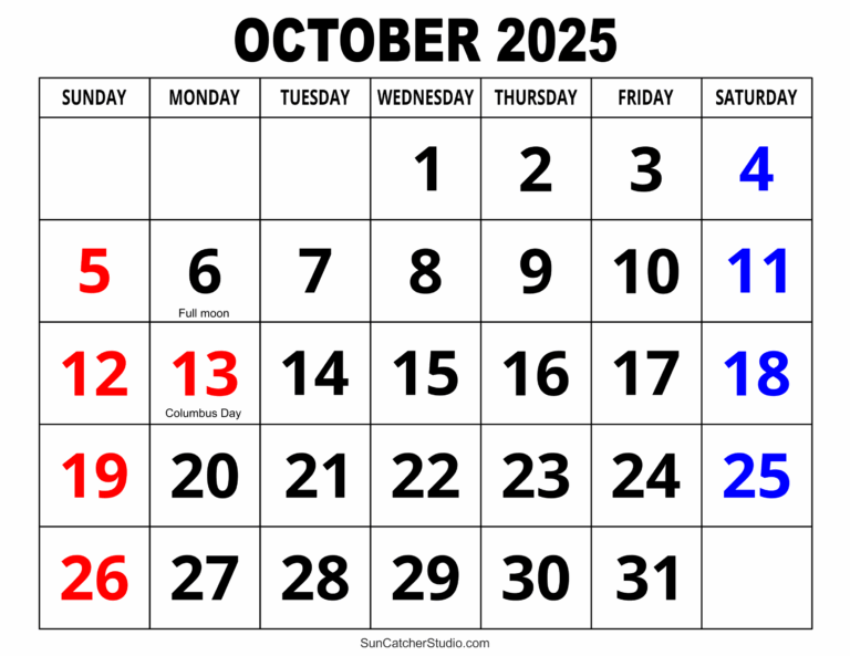 October 2025 Calendar Free Printable Free Printables Monograms Design Tools Patterns U0026 DIY Projects