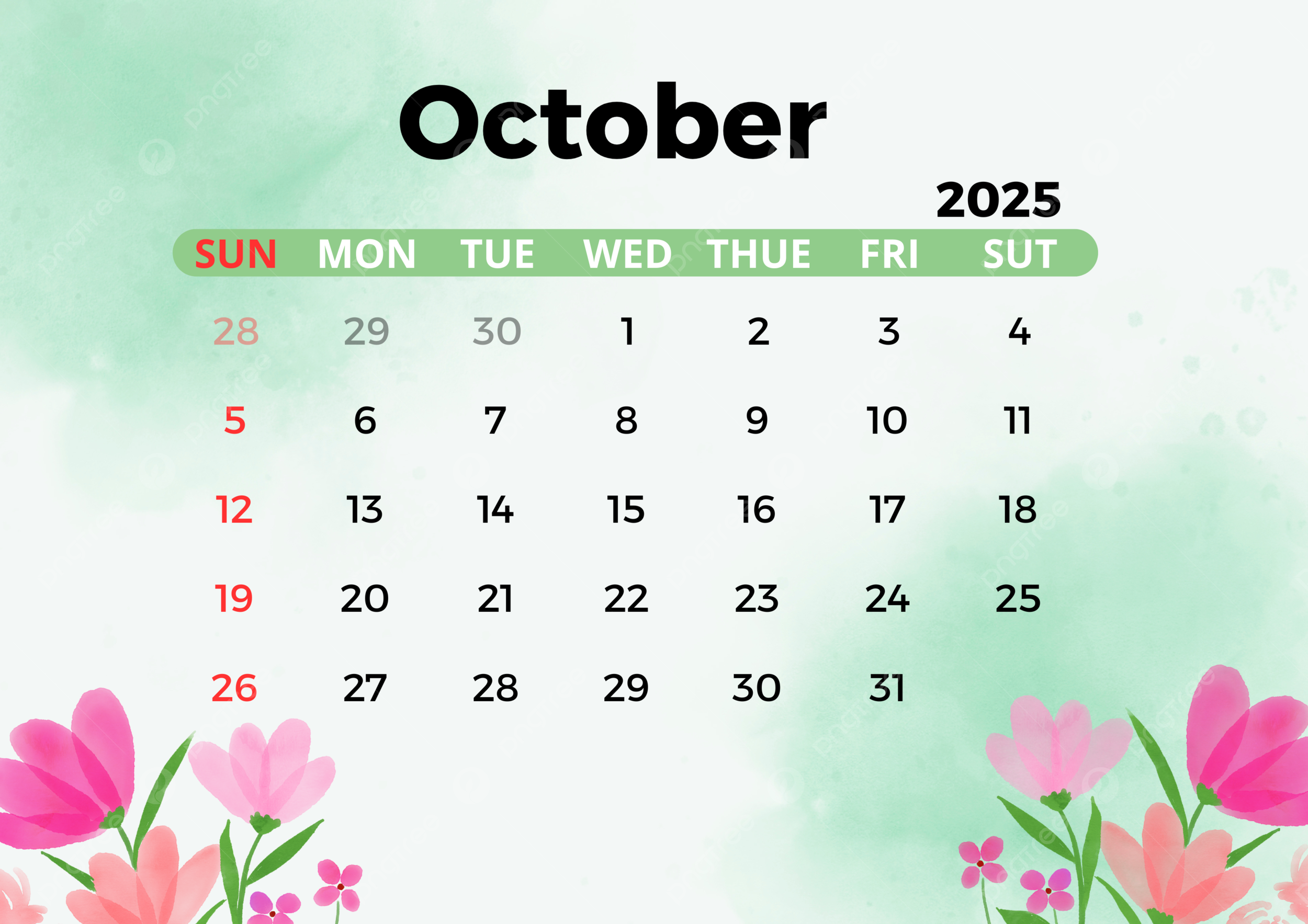 Calendar Wallpaper October 2025
