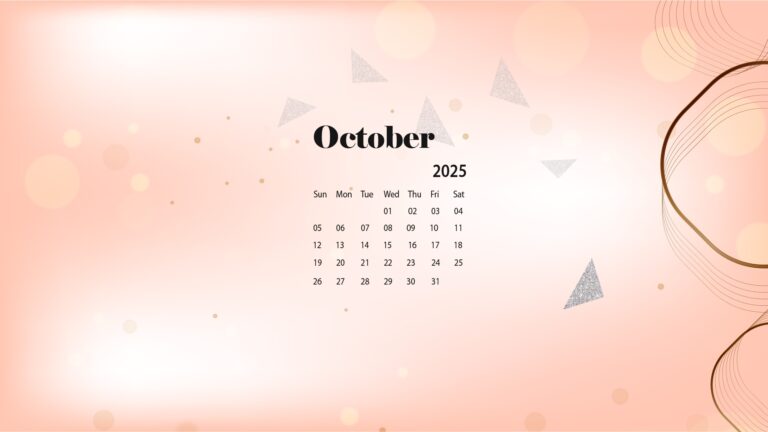 October 2025 Desktop Wallpaper Calendar CalendarLabs