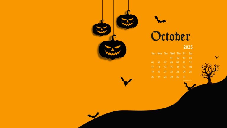 October 2025 Desktop Wallpaper Calendar CalendarLabs