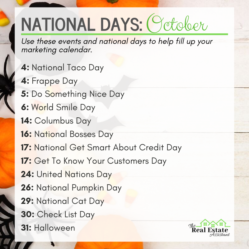 National Calendar Day October 2025