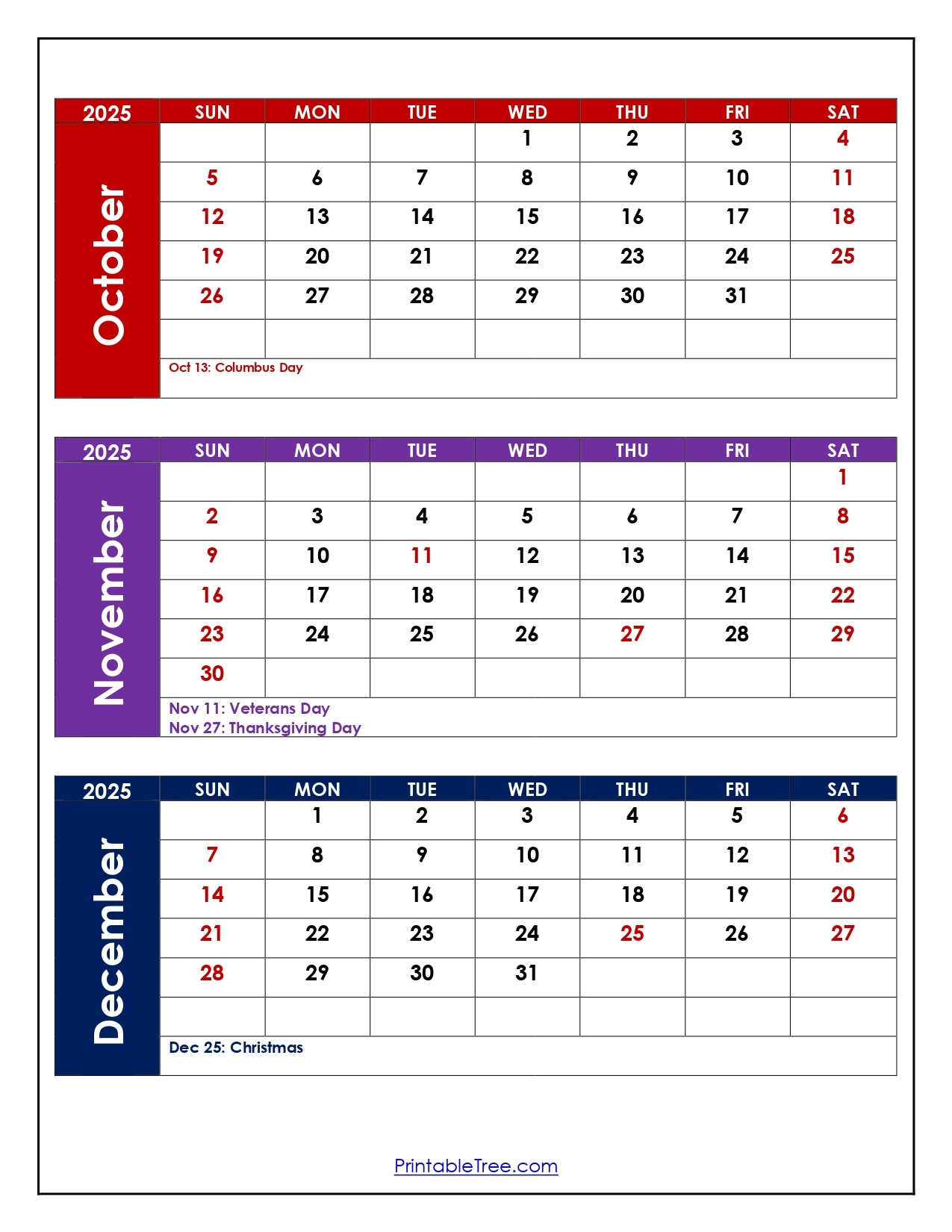 October 2025 And November 2025 Calendar