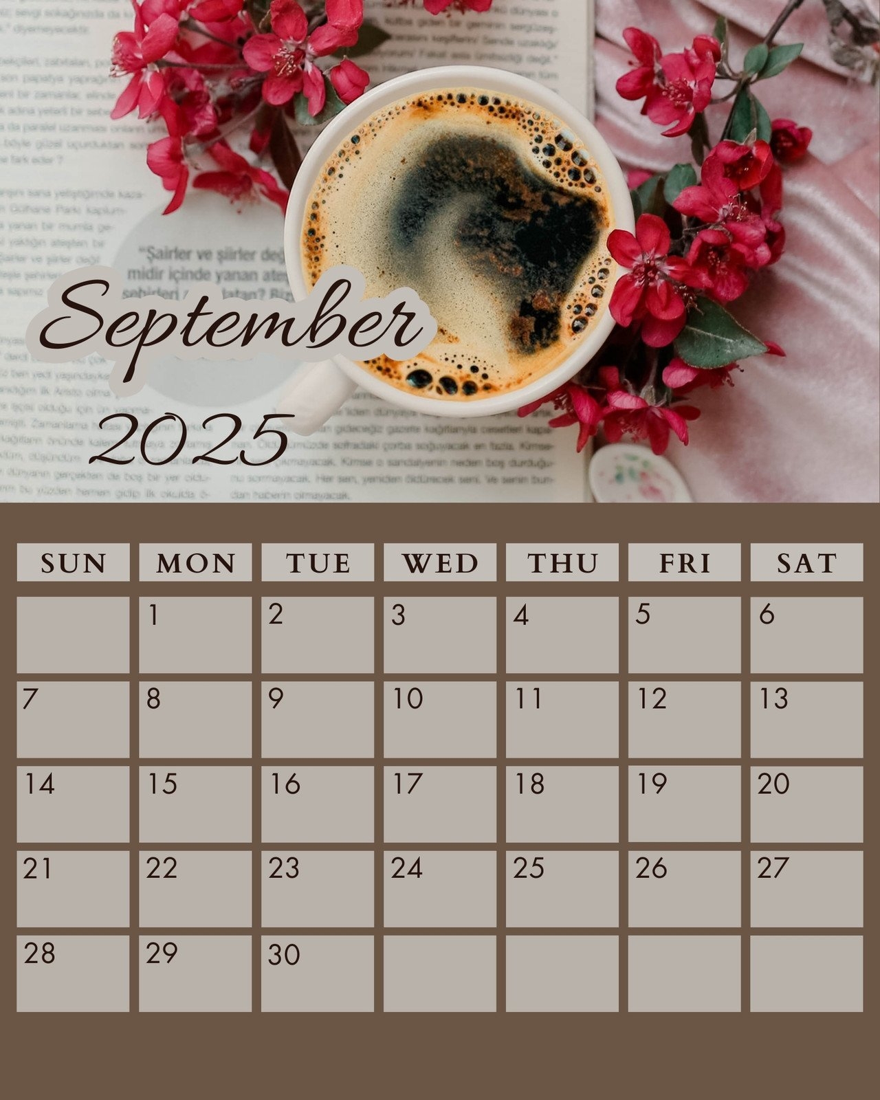 Page 8 Free And Customizable September Templates