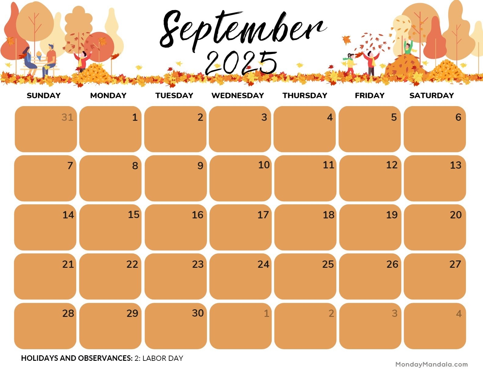 Printable Calendars For 2025 U0026 2026 Free PDFs 