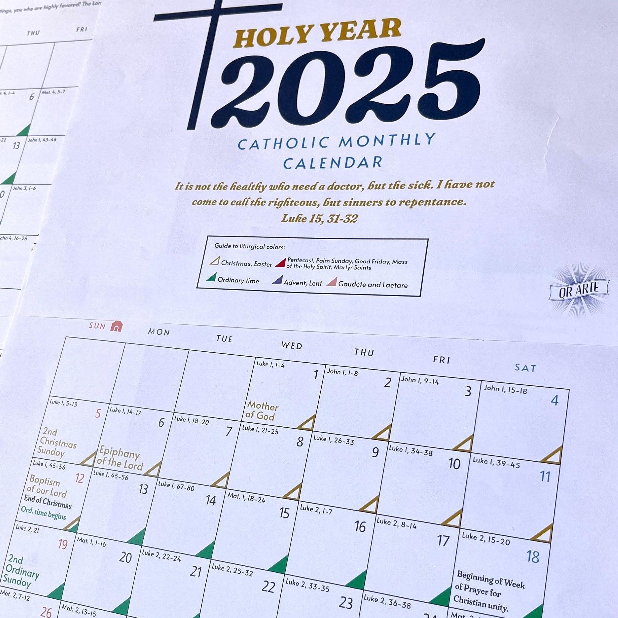 Catholic Calendar For July 2025