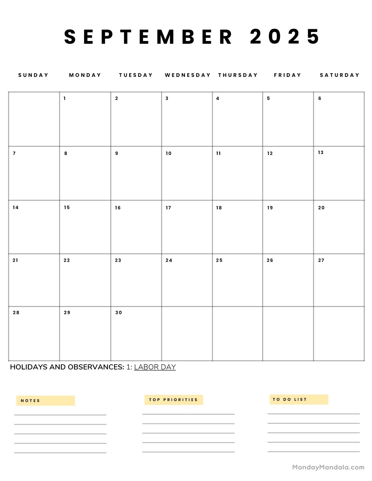 Content Calendar September 2025