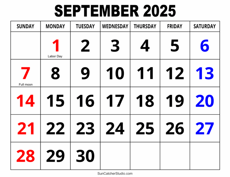 September 2025 Calendar Free Printable Free Printables Monograms Design Tools Patterns U0026 DIY Projects