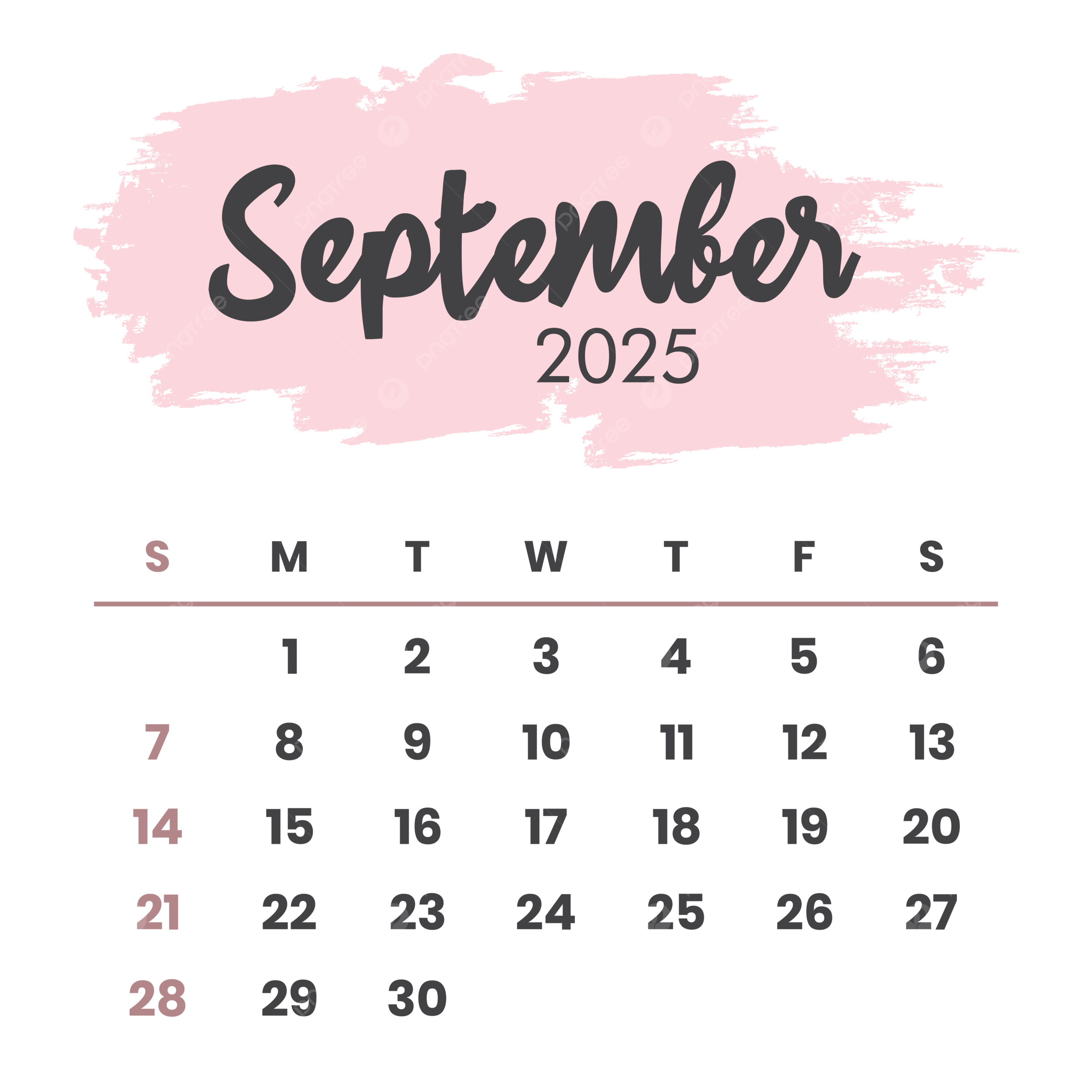 September 2025 Event Calendar