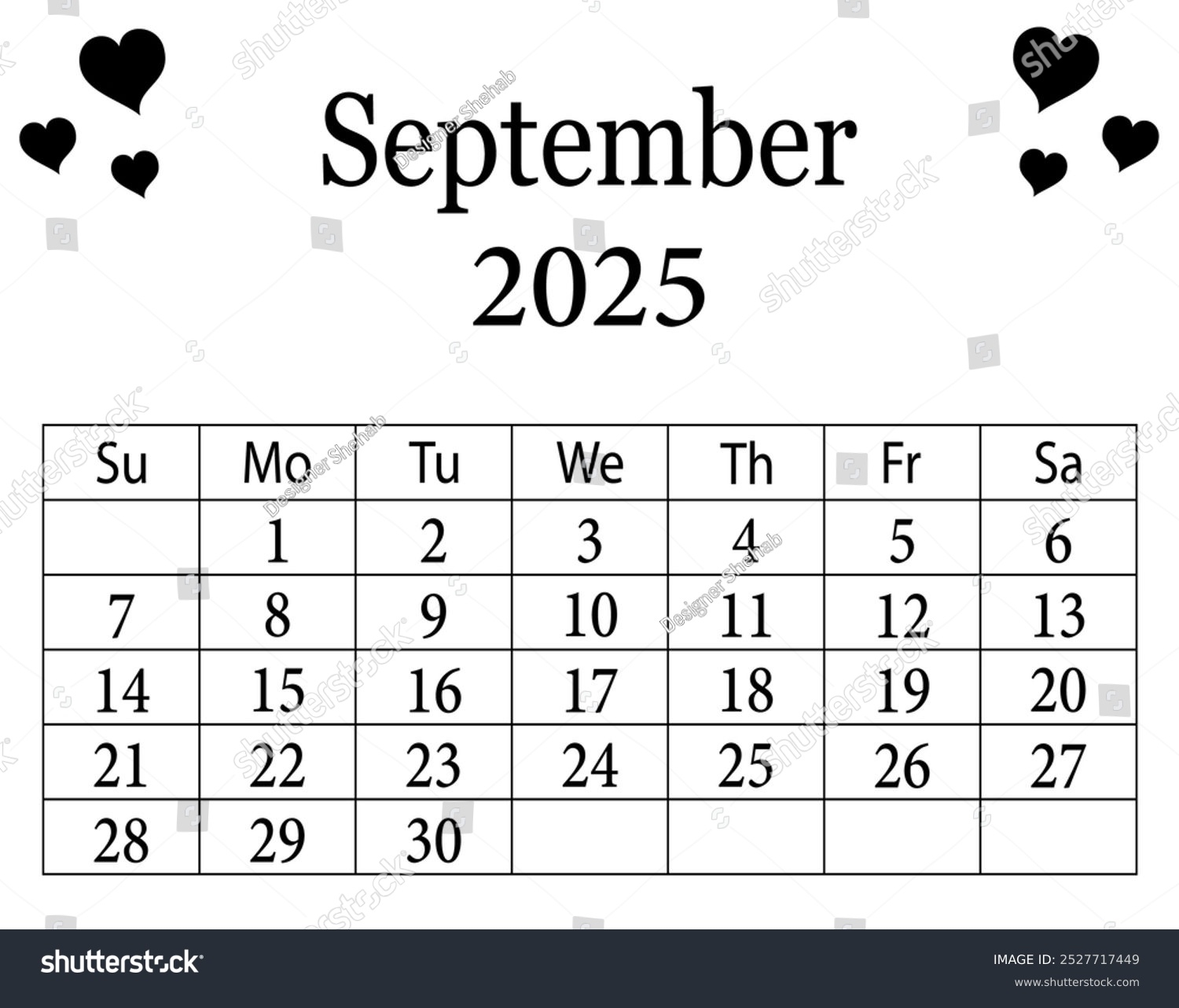 September 2025 Calendar Weather Forecast