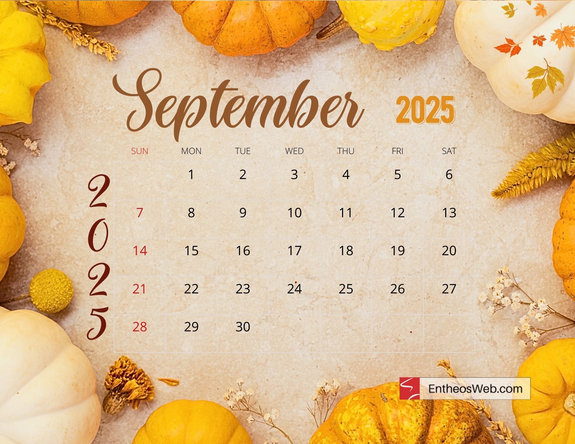 September 2025 Calendar Printables EntheosWeb