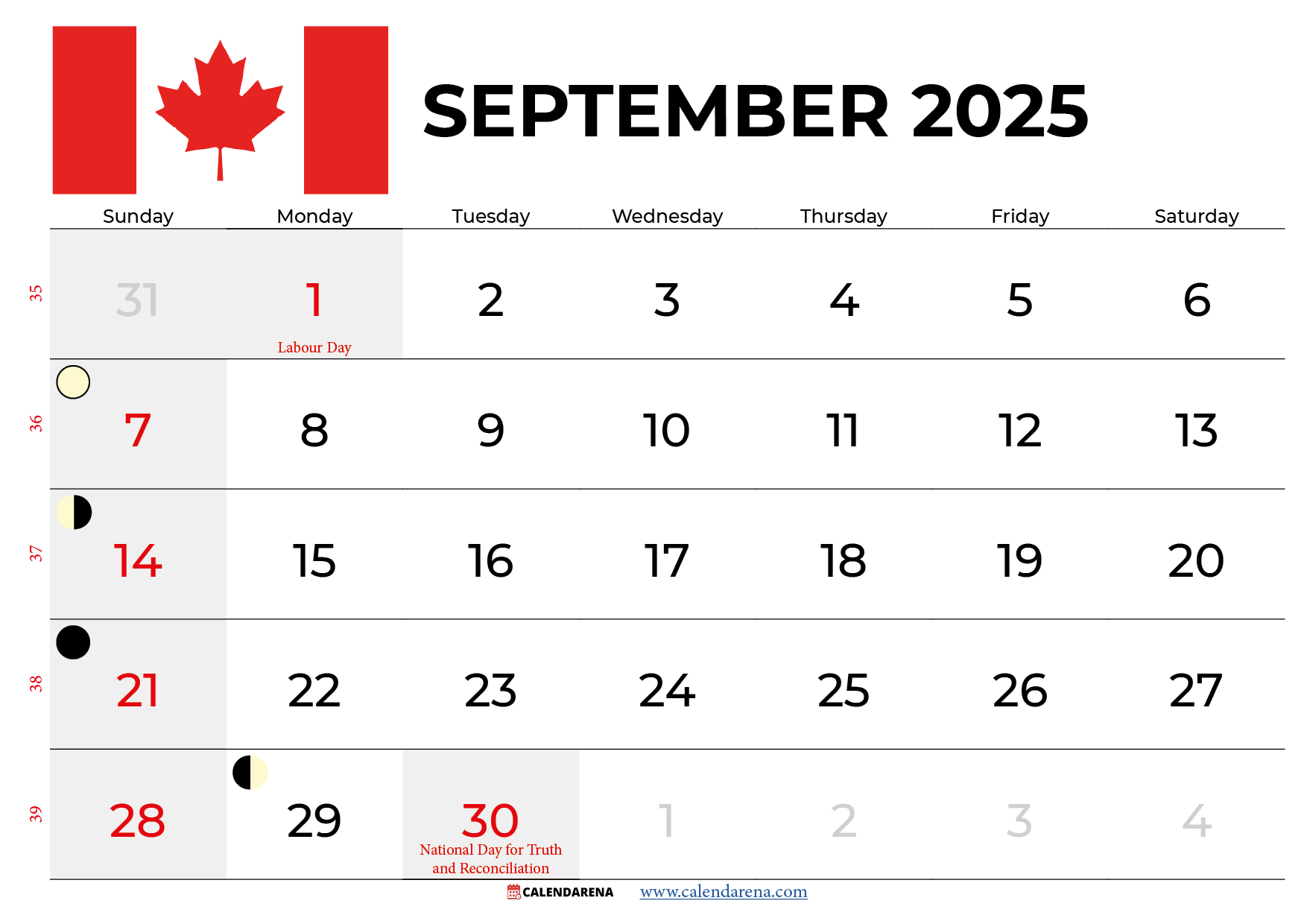 National Holidays September 2025 Calendar
