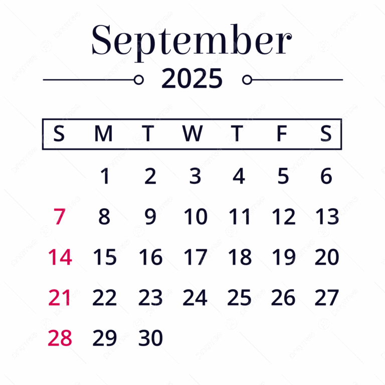 September 2025 PNG Transparent Images Free Download Vector Files Pngtree