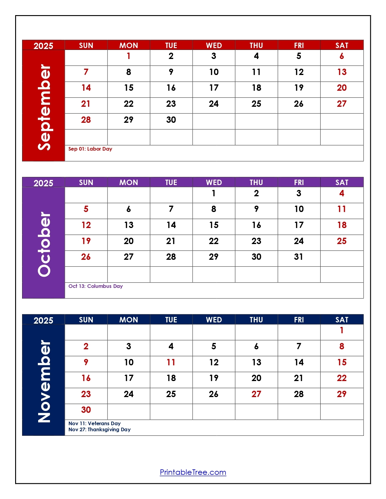 September October 2025 Calendar