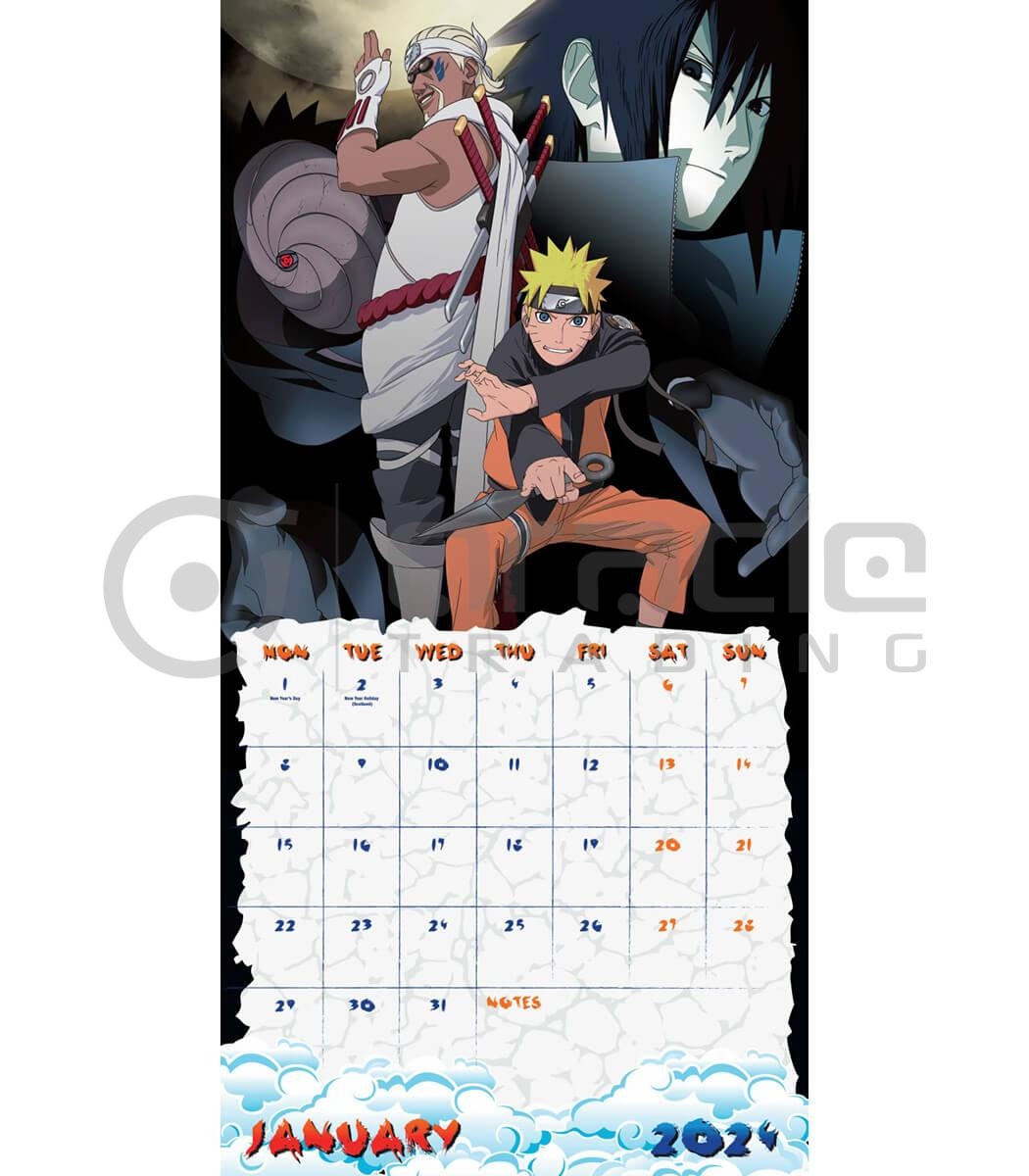 Shop Wholesale Naruto 2025 Calendar OCT PRE ORDER ONLY Oracle 