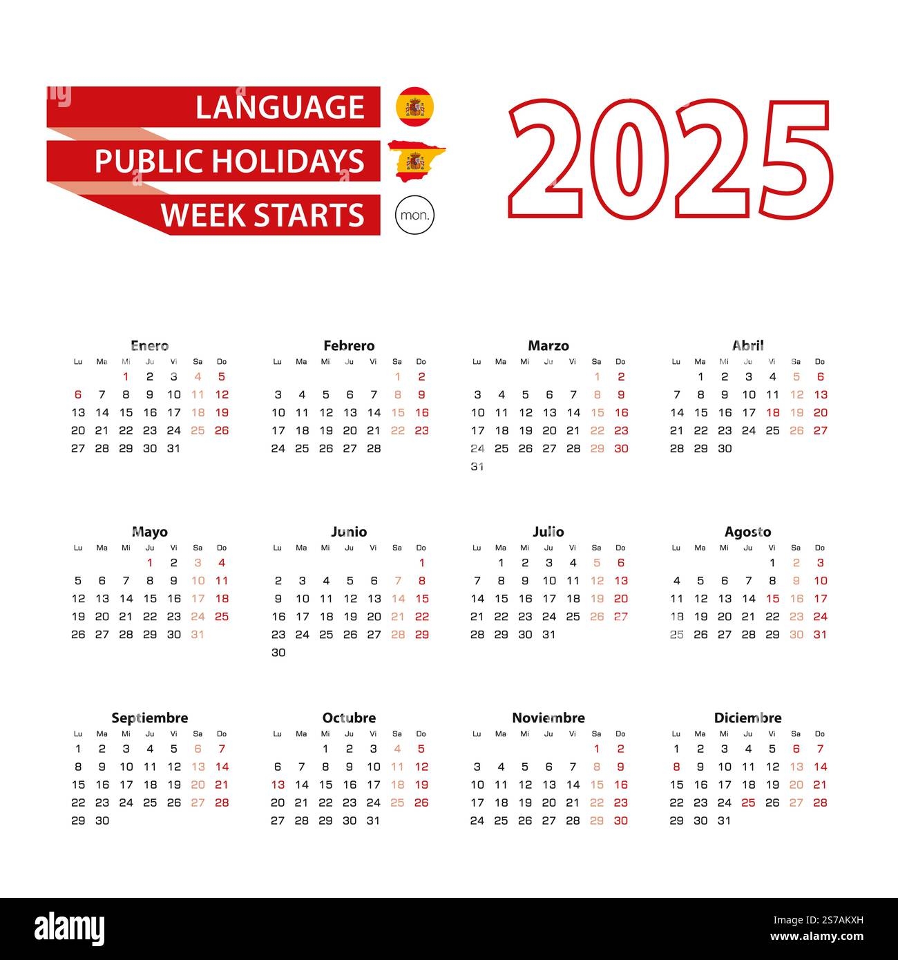 Spanish Calendar July 2025