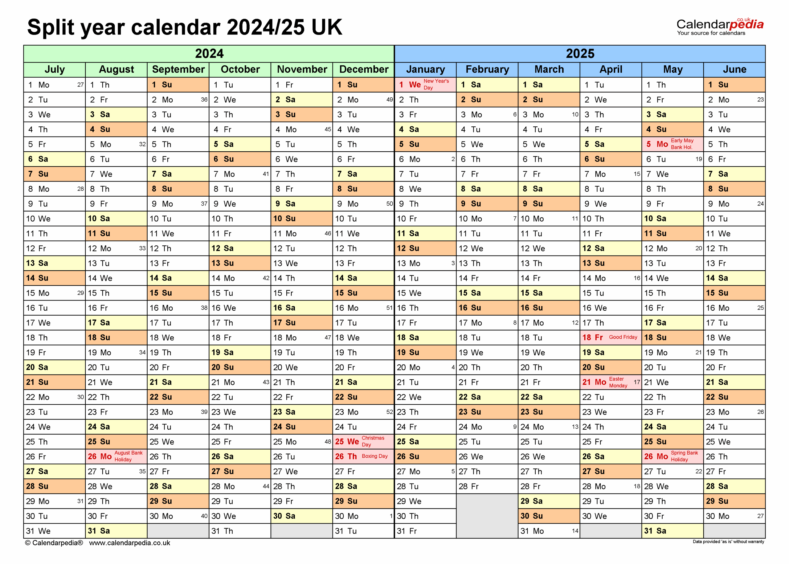 July 2025 Calendar Editable Word