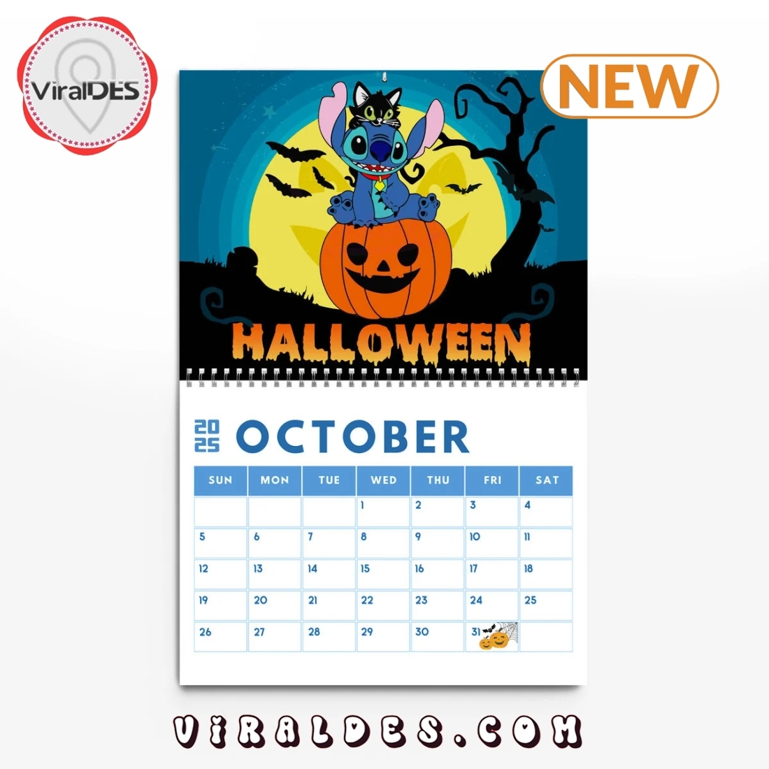 Stitch Disney 2025 New Year Calendar Viraldes Store