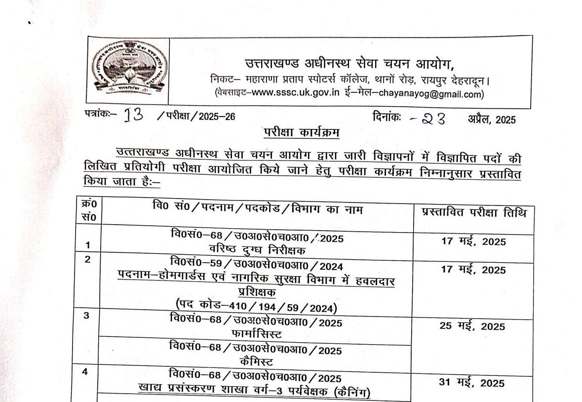 Psc Exam Calendar September 2025