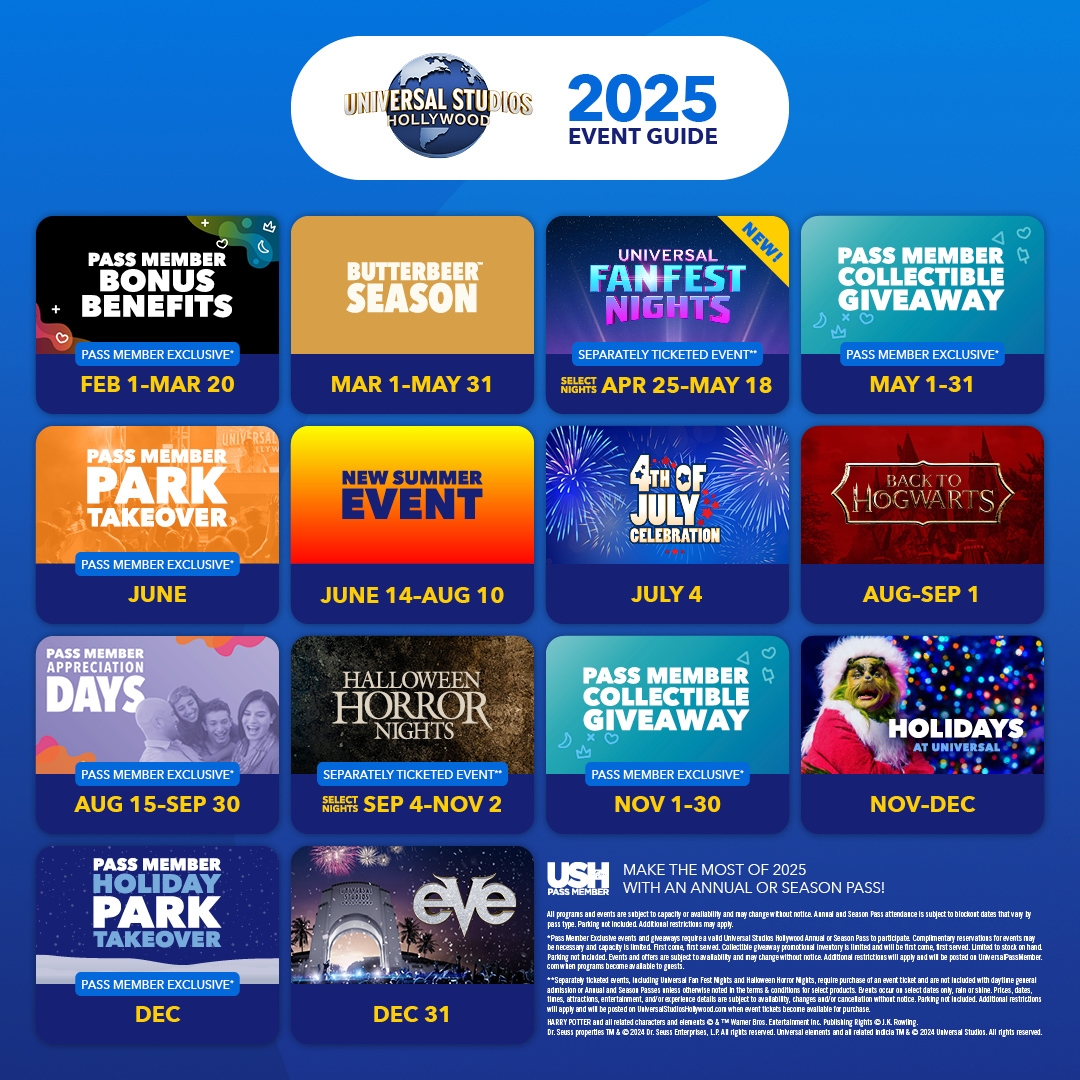 Universal Studios Hollywood Shares 2025 Event Calendar KTLA