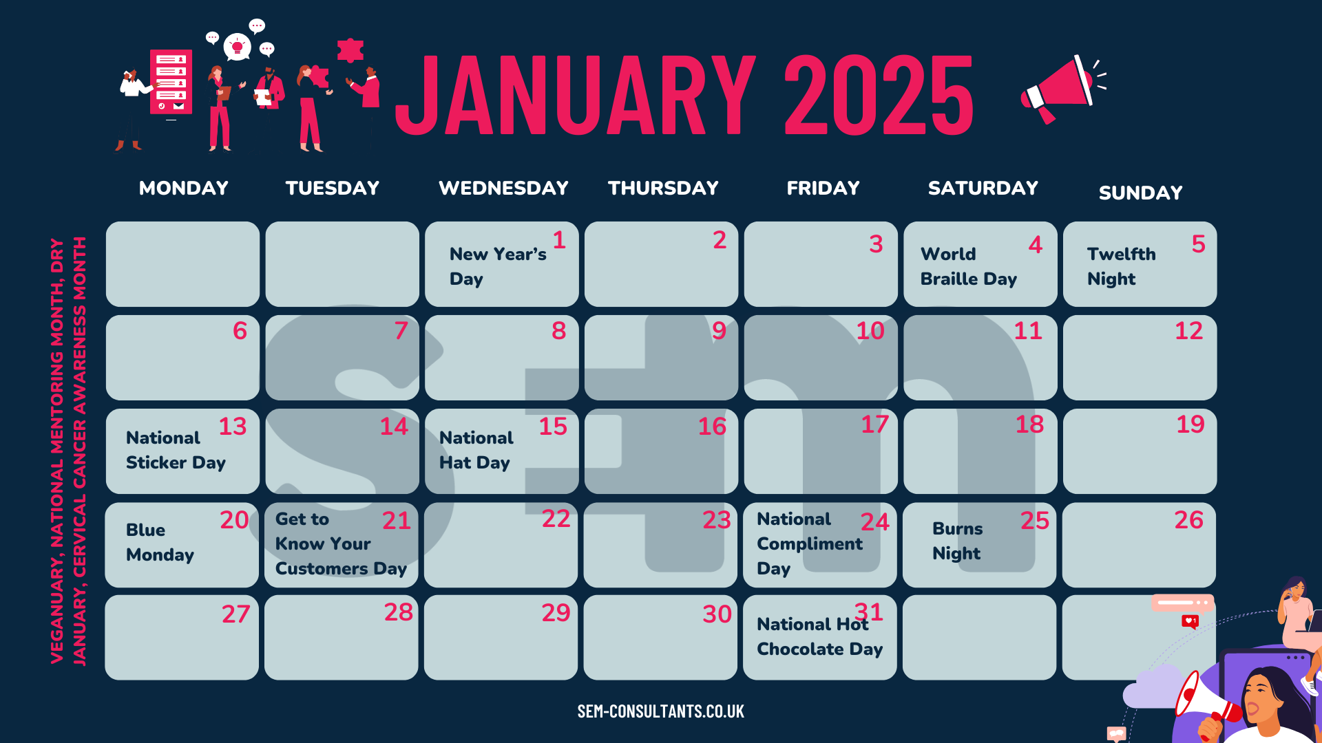 Your 2025 Digital Marketing Calendar SEM Consultants Ltd