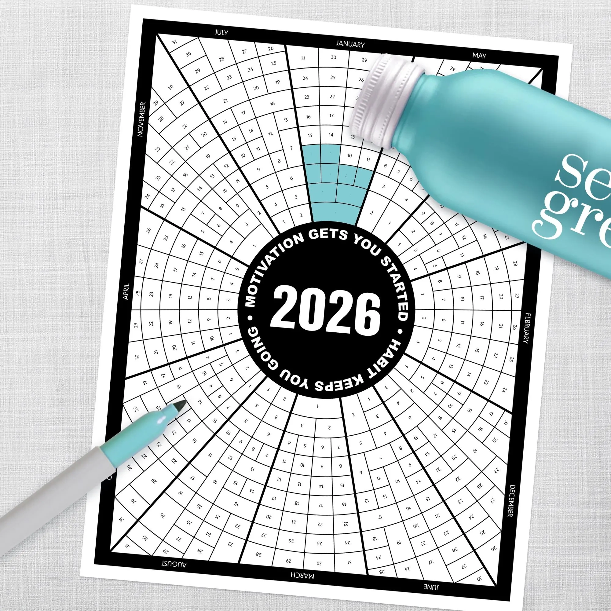 2026 Daily Habit Tracker Printable