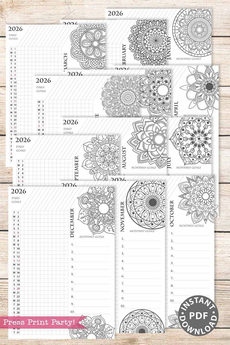 2026 Habit Tracker Printable