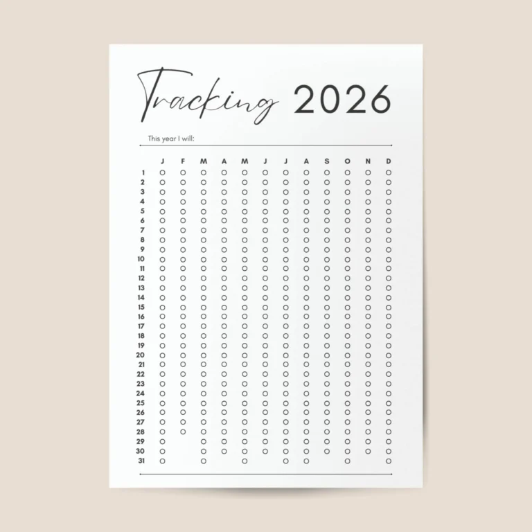 2026 Habit Tracker Printable Yearly Habit Tracking Editable Routine Tracker Monthly Habit Challenge Printable Fillable Tracker Template Etsy