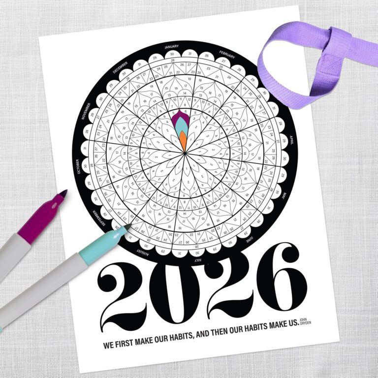 2026 Mandala Habit Tracker Printable Accountability Tool PDF Etsy