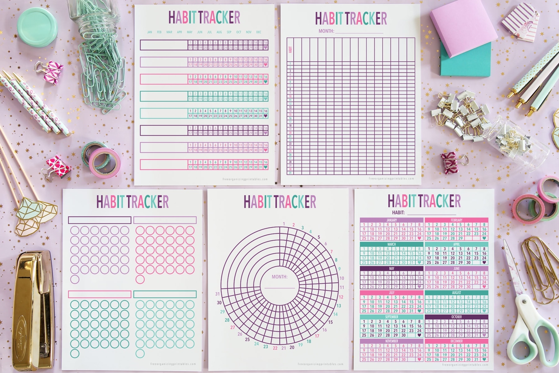 Habit Tracker Template Printable Free
