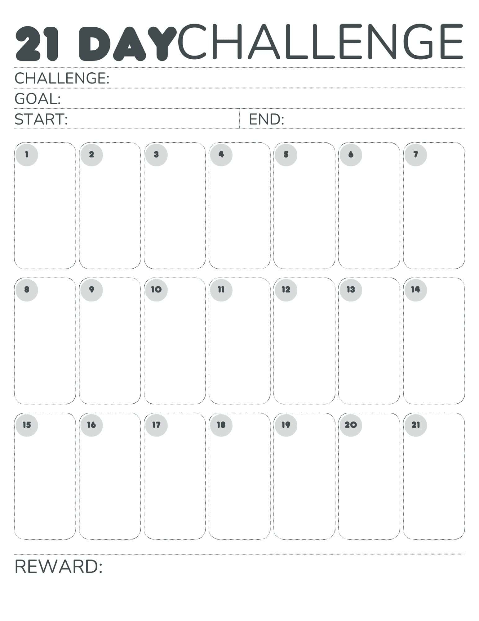 21 Daily Habit Ideas Printable Tracker 21 Daily Habit Ideas Printable Tracker