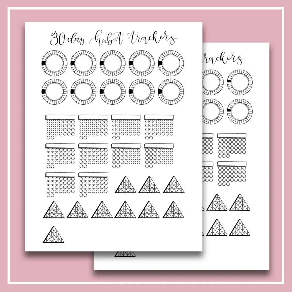 Free Mini Habit Tracker Printable For Your Bullet Journal The Petite Planner