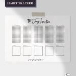 Free Printable 90 Day Habit Tracker Hand Lettered Printables