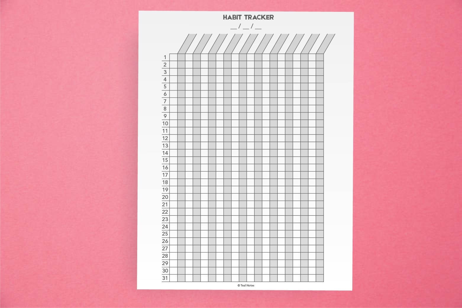 FREE Printable Habit Tracker PDF The Ultimate Habit Tracker Guide