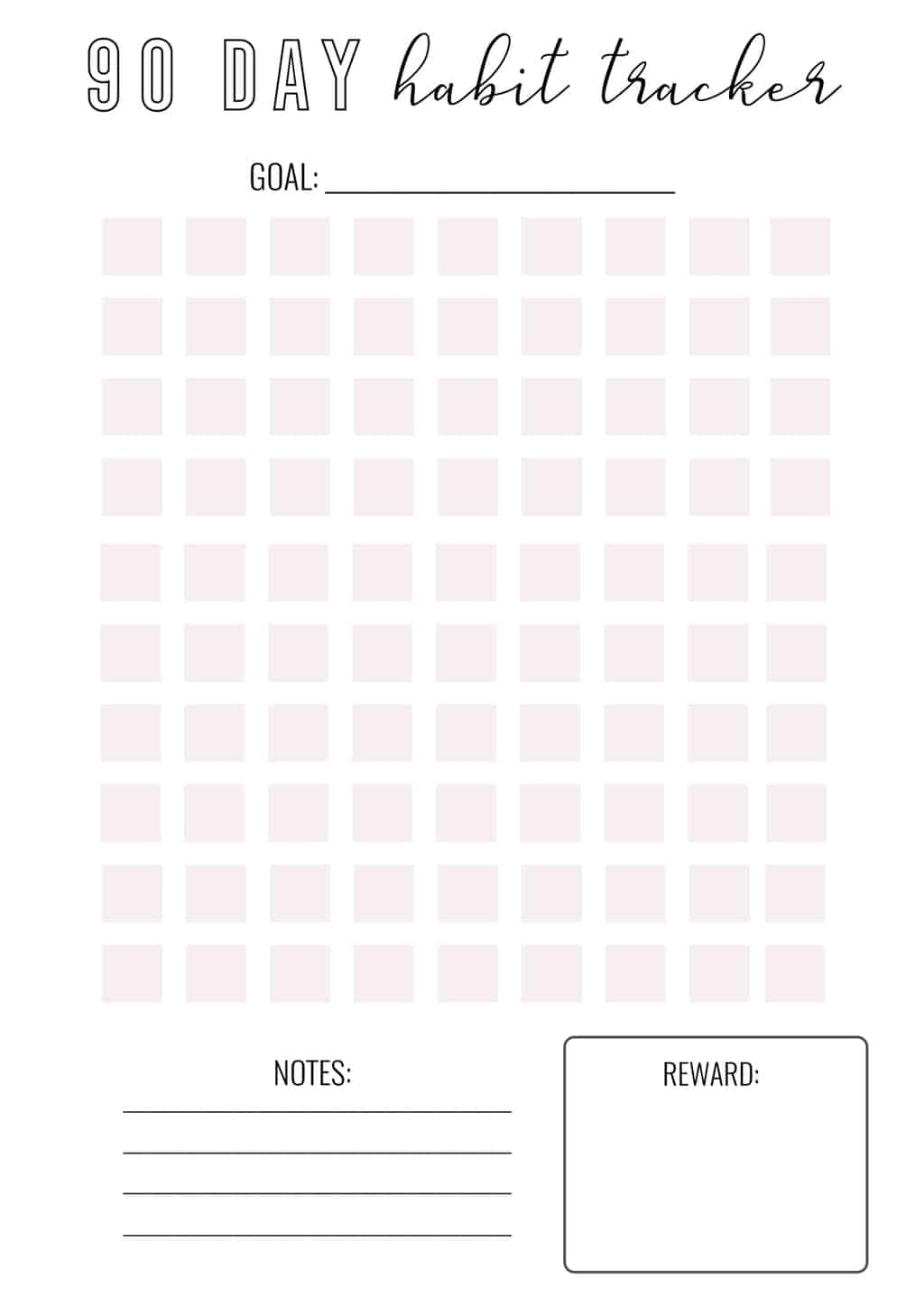 Free Printable Habit Tracker Pretty Providence