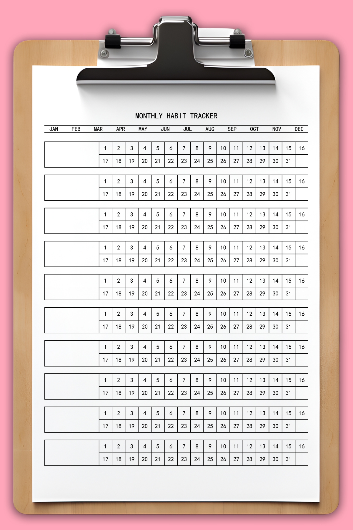 Habit Tracker Printables