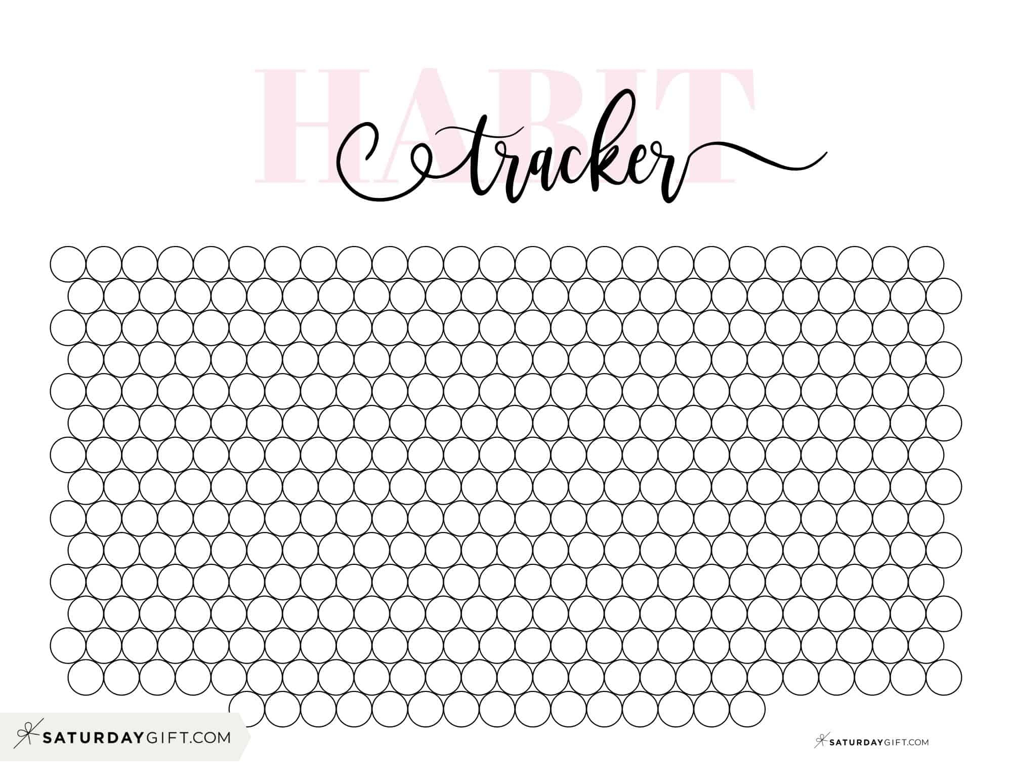 Free Printable Habit Trackers 55 Cute Simple Templates