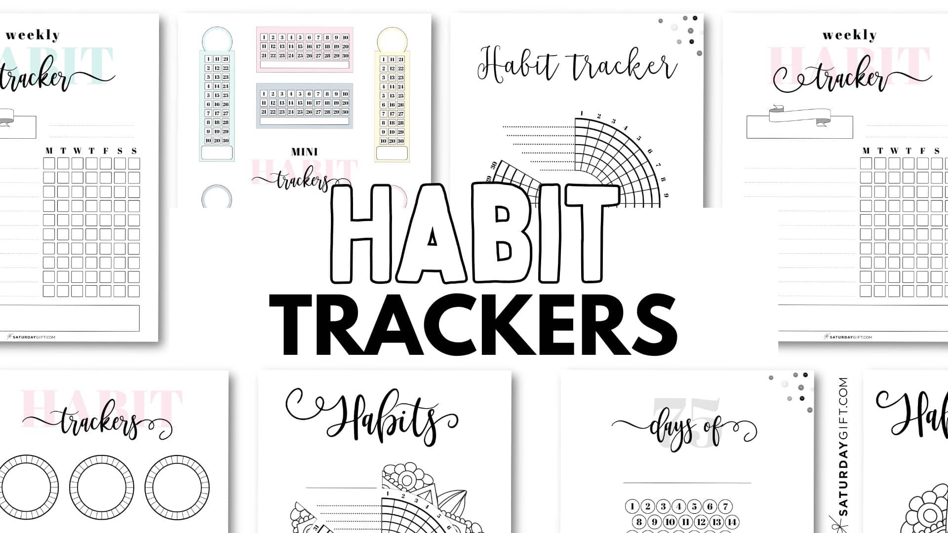 Free Printable Habit Trackers 55 Cute Simple Templates