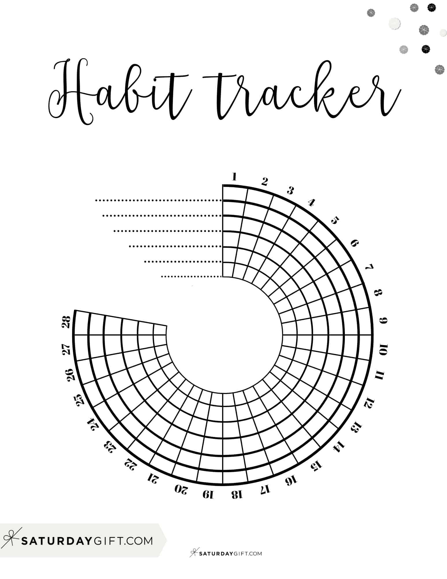 February Habit Tracker Printable